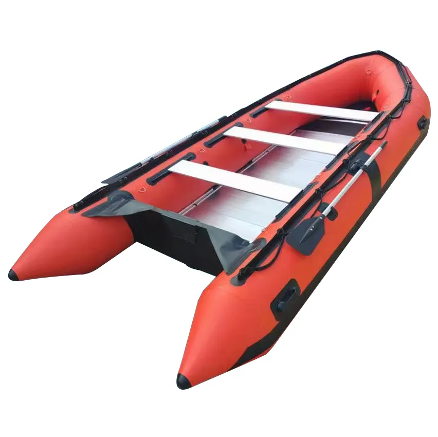 Barco inflável de alumínio do hull do pvc do material de pvc de 0.9mm com preço de fábrica