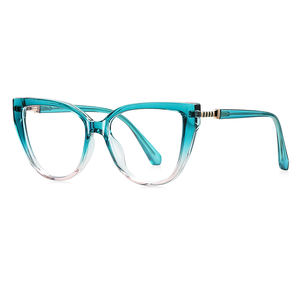 Monture de lunettes œil-de-chat grande taille pour femme, verres anti-lumière bleue, lunettes de vue classiques, lunettes optiques de lecture en TR90 – Nouveauté en gros - Product Image 2