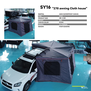 Vente flash : <span class=keywords><strong>auvent</strong></span> latéral de voiture en aluminium à 270 degrés, imperméable, protection UV, pare-soleil pour camion 4x4, fourgonnette, camping en plein air - Product Image 1