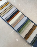 Tissu d'ameublement aspect lin, tissu chenille uni, tissé robuste pour meubles de maison, matériau textile