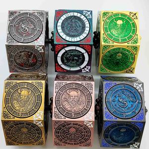 Dés métalliques polyédriques à 6 faces, jouet tournant hexagonal original, gyroscope, dés à manivelle pour jeux de table DND RPG - Product Image 6