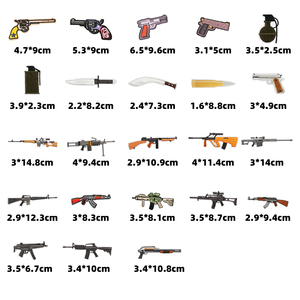 Parches Bordados Personalizados para Ropa de Bayoneta, Rifle de Francotirador, Escopeta, <span class=keywords><strong>Granada</strong></span>, Subfusil y Pistola - Product Image 2