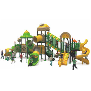 Station de jeux extérieure préférée des enfants, grande aire de jeux avec toboggan en plastique pour parc - Product Image 2