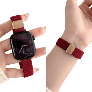 Bracelet de montre en nylon tressé fin avec boucle magnétique pour IWatch et pour Millet 10, largeur de bande 10 mm/14 mm - Product Image 1