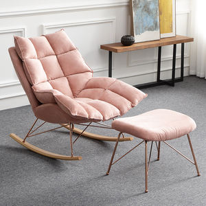 Chaise longue à oreilles de style <span class=keywords><strong>scandinave</strong></span> Petits salons ou balcon Chaise canapé paresseux à bascule de luxe - Product Image 3