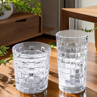 Verre à whisky, vin, bière, eau froide ou chaude, en osier tressé, peint à la main, design créatif, style européen