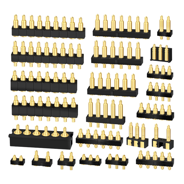 High Current Custom Fine Pitch Spring Loaded Gold Plated Smt Smd Pogo Pin Connector for Smart Devices Charge