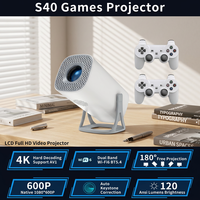 Projecteur de divertissement Android 14 avec résolution native 720P, fonction de décodage 4K, écran LED et Bluetooth 5.0