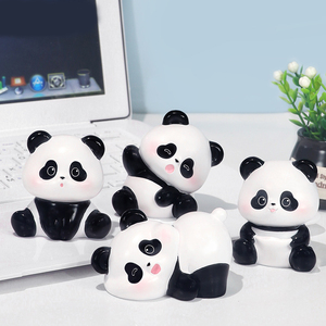 Figura Decorativa de <span class=keywords><strong>Panda</strong></span> de Resina, Linda, Promocional de Fábrica, Artesanía de Simulación, Adorno para el Hogar, Oficina, Escritorio, Regalo para Niños - Product Image 2