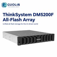 Matriz de Almacenamiento Unificado Lenovo ThinkSystem DM5200F All Flash NVMe, SAN/NAS de 2U y 24 Bahías SFF para Base de Datos, Nube, IA, compatible con NVMe
