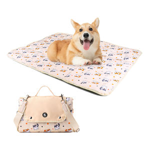 도매 맞춤형 로고 방수 야외용 강아지 침대 매트 휴대용 접이식 여행 캠핑 하이킹 애완동물 수면 패드 대형견용 - Product Image 3