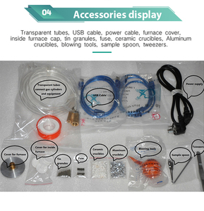 Testeur de stabilité thermique SKZ1060 DSC/DTA TGA, équipement d'analyse thermique intégré DSC TGA avec accessoires de croûtesaux - Product Image 3
