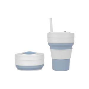 Gobelet à café pliable réutilisable en plastique personnalisé avec couvercle, idéal pour les cadeaux, promotionnel et pratique pour l'extérieur - Product Image 5