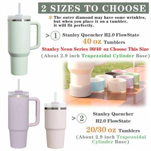 Silicone Boot for Stanley Cup 40oz 30oz Tumbler, Diamond Texture Anti-Slip Bottom Protector Sleeve, Protective Cup Boot Quencher - Product Image 5