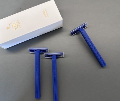 Hot-selling Disposable Twin Blade Stainless Steel Razor with Customized Packaging for Face Shaving for Hotel Travel