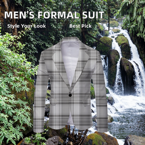 เสื้อสูทผู้ชายสำหรับงานทางการและทักซิโด้ ผ้าโพลีเอสเตอร์/คอตตอน สำหรับงานแต่งงาน งานพรอม งานเลี้ยงอาหารค่ำ และกีฬา ลดราคาพิเศษ - Product Image 2