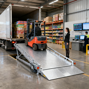 Nuevo almacén rampa de muelle hidráulico nivelador de muelle de carga estacionario eléctrico para hoteles nivelador de muelle fijo - Product Image 5