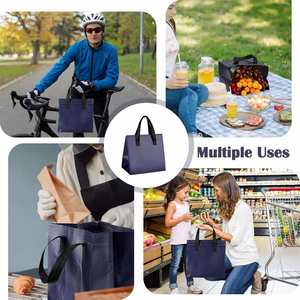 Sacs isothermes personnalisés en non-tissé pour la restauration, sacs cadeaux commerciaux personnalisés, sacs fourre-tout avec logo personnalisé - Product Image 6