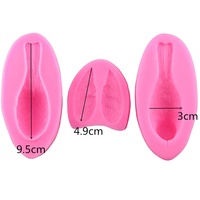 Moule en silicone 3D à texture fine, motif oiseaux, 3 pièces/ensemble, pour décoration de gâteaux et fondants, design classique, nouveau modèle, populaire, prix usine