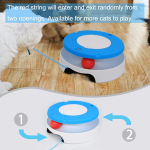 Juguetes Inteligentes para Gatos Fanhappy, Pelota de Plumas Eléctrica con Movimiento Oculto, Juguete Interactivo y de Movimiento Automático para Mascotas, Estilo de Dibujos Animados para Gatos - Product Image 3