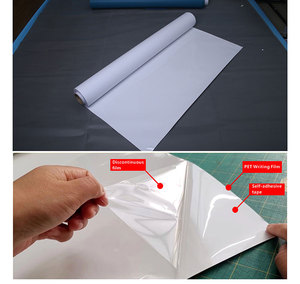 Film PET autocollant pour tableau blanc, idéal pour les écoles et les bureaux, format 1,07 m x 50 m, pour une planification et une résumation faciles - Product Image 3