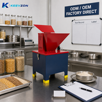 Moulin à farine électrique compact à faible encombrement pour l'alimentation facile de la volaille, du bétail et du stockage, avec grande entrée d'alimentation