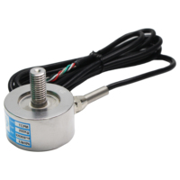 Sensor de fuerza de alta precisión OEM/ODM de 200 kg con celda de carga de botón de compresión en miniatura, medidor de deformación de acero aleado, sensor de peso 2.0mV/V