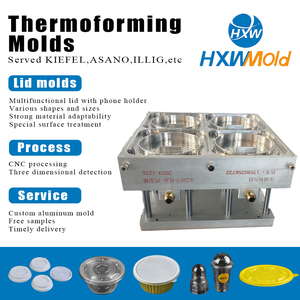 Độ chính xác cao <span class=keywords><strong>CNC</strong></span> thermoforming Máy tấm nhựa nắp khuôn Tương thích với chân không hình thành bao bì khuôn nhôm đánh bóng - Product Image 2
