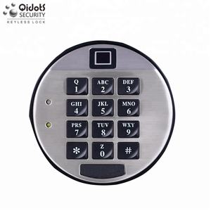 قفل خزنة إلكتروني مدمج بشاشة من سبائك الزنك والفولاذ، يفتح ببصمة الإصبع أو الرمز، مضاد للسرقة وعالي الأمان للمجوهرات وملفات المكتب - Product Image 2