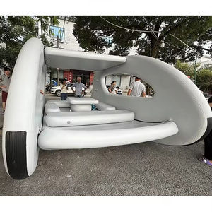 Casa Flotante Eléctrica de PVC, Embarcación Inflable para Navegar en Ríos y Lagos - Product Image 1