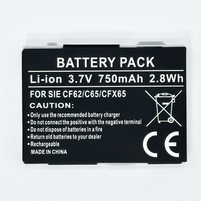 CFX-65 Battery for Siemens C75/C81/CF62/CF62T/CF63/CF65/CF75 Models 3.7V Lithium-ion Rechargeable in Stock