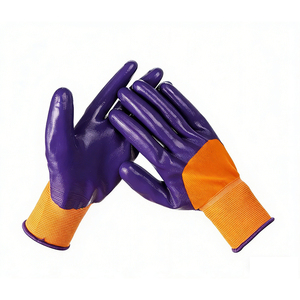 Guanti in Nitrile con Rivestimento in Poliestere, Guanti da Lavoro per Giardinaggio, Edilizia e Industria - Product Image 3