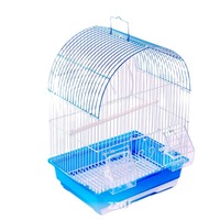Cage à oiseaux horizontale coulissante en fer avec plateau amovible pour usage domestique, volière en métal pour perroquets