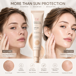 <span class=keywords><strong>Crème</strong></span> <span class=keywords><strong>solaire</strong></span> <span class=keywords><strong>teintée</strong></span> hydratante Lance Private Label SPF 50 à large spectre, respirante, couvrance naturelle, <span class=keywords><strong>crème</strong></span> <span class=keywords><strong>solaire</strong></span> minérale - Product Image 4