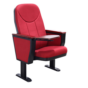 Silla de Auditorio Jiarunde C-101, Tapizada en Tela Roja, para Salas de Conferencias, Salas de Lectura, Cines e Iglesias - Product Image 2