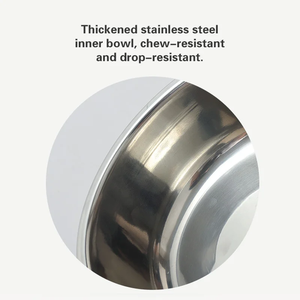 Premium Waterproof Non-Slip Raised Feeder Modern Design Stainless Steel Pet <strong>Bowl</strong> <strong>Rounded</strong> Pet <strong>Bowl</strong> for Easy Clean <strong>Dog</strong> Cat Feeding - Product Image 6