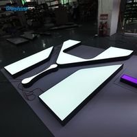 Enseigne publicitaire lumineuse LED personnalisée, logo lumineux pour magasin, enseigne extérieure en lettres canal, signalétique 3D Letrero Luminoso pour bâtiment