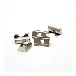 Écrou à ressort M4 M5 M6 M8, écrou en T à enfoncer pour <span class=keywords><strong>profil</strong></span>é <span class=keywords><strong>d</strong></span>'aluminium à fente de 6 mm, série 20/30/40, revêtement en <span class=keywords><strong>zinc</strong></span> - Product Image 1