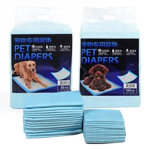 Hoopet Eco Friendly Pet Dog Pamper Diapers Disposable Super Absorbent Blue Pad