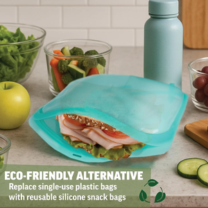 Bolsa de Silicona para Conservación de Alimentos de 1000 ml, para Frutas y Verduras, Apta para Refrigerador, Sellada, de Grado Alimenticio, para Mantener la Frescura - Product Image 2