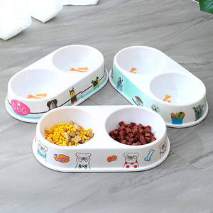 Personalizzato Melanine Pet Bowl Double Dog Bowl Feeder Hundenapf Bol Pour Chien Ciotola Per Cani melamina Pet Dog Double Bowl - Product Image 4