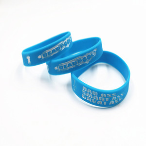 Personnage de film <span class=keywords><strong>Deadpool</strong></span> en relief sur bracelet en silicone blanc célèbre produit promotionnel - Product Image 5