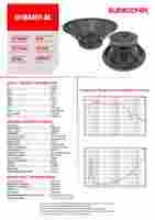 Subwoofer Professionale da 18 Pollici (253mm) con Bobina Vocale in Ferrite da 4,5 Pollici, AES 1500W per DJ, Bar, Club, Spettacoli e Performance