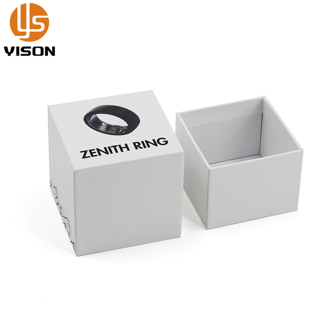 Custom Design Cardboard Boxes Manufacturing Smart Electronics Ring Box Lid and Bottom Box for Luxury Brands