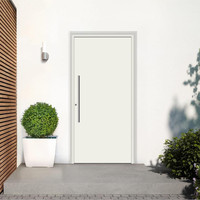 Porte de maison en bois moderne, construction en bois massif pour les applications d'entrée résidentielle