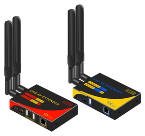 Nuevo Producto <span class=keywords><strong>4K</strong></span> 30HZ/1080P HD H.265 Codec inalámbrico 100M <span class=keywords><strong>HDMI</strong></span> KVM receptor de red <span class=keywords><strong>HDMI</strong></span> VGA salida Dual para proyección/ordenador - Product Image 4