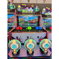 Machines d'arcade à pièces personnalisées pour 3 joueurs avec simulateur de tir de pistolet de terrain de jeu, machine de jeu de tir à la balle d'eau pour enfants