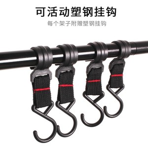 Camping Hanging Rack Aluminum Foldable <b>Tripod</b> Storage Rack Outdoor Equipment Organizer Large Size - Product Image 4