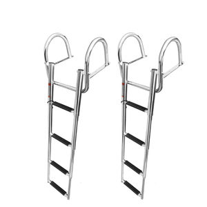 ¡Producto en oferta <span class=keywords><strong>de</strong></span> China! Suministros para canotaje, accesorios marinos, 4 escalones, pontón <span class=keywords><strong>de</strong></span> <span class=keywords><strong>acero</strong></span> inoxidable, escalera <span class=keywords><strong>de</strong></span> barco - Product Image 1