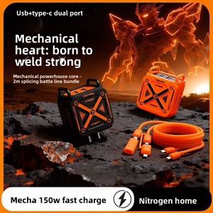 <span class=keywords><strong>Cargador</strong></span> GaN Mech 2026, Enchufe <span class=keywords><strong>de</strong></span> Carga Súper Rápida con Doble Puerto, Compatible con <span class=keywords><strong>Apple</strong></span>, OPPO y Android, Hecho en [Lugar <span class=keywords><strong>de</strong></span> Origen] - Product Image 5